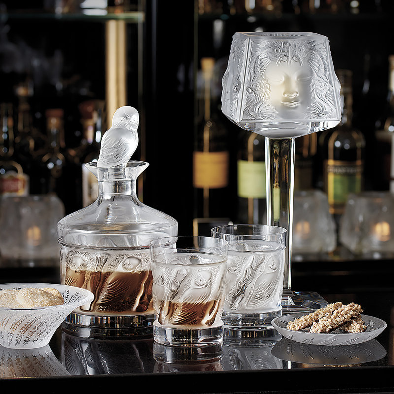 Owl Crystal Whiskey Decanter