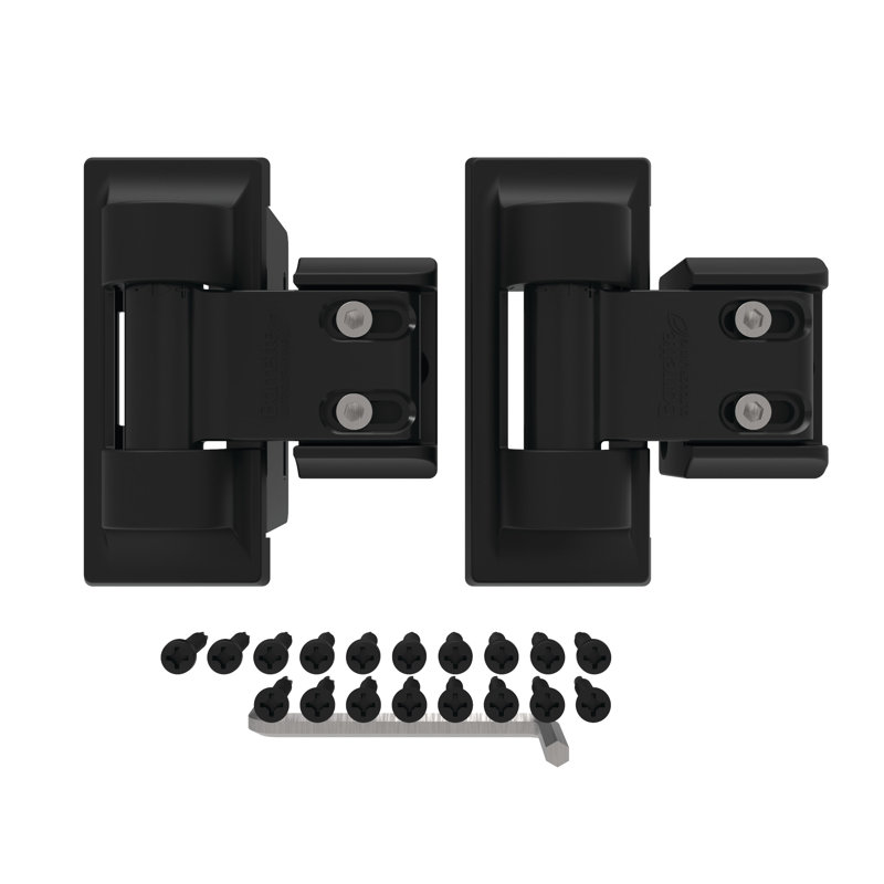 Standard Wrap Hinge, Black