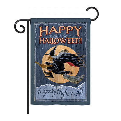 Swavar Double Sided Polyester Halloween House Flag