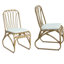2 pièces de chaises d'extérieur avec coussins. Fabrication en fer, protégée. Pour le jardin, le patio, la cour. Coussinets réglables, cadre élégant en rouille, housses lavables. Cour arrière, patio. Rembourrage de 1,2 pouce d'épaisseur-1602625670