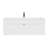 Loft Collection 42" Wall Mount Modern Bathroom Vanity - White / Chrome Handles-259460597-259460579