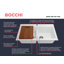 Baveno Lux 33.86'' L Double Basin Kitchen Sink