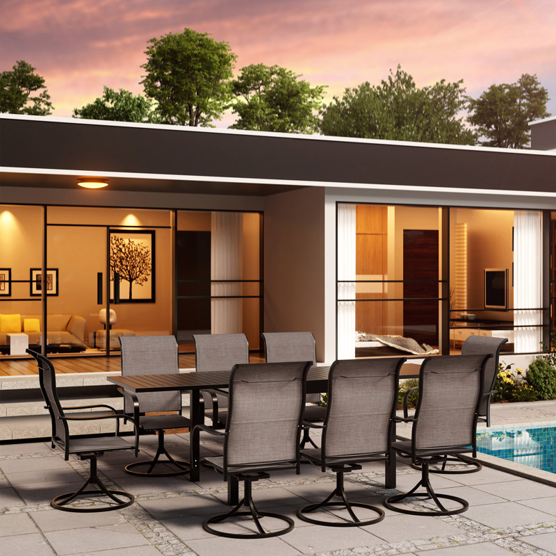 Falbo Rectangular 8 - Person Outdoor Dining Set