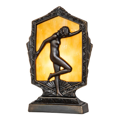 9" High Deco Posing Lady Accent Lamp