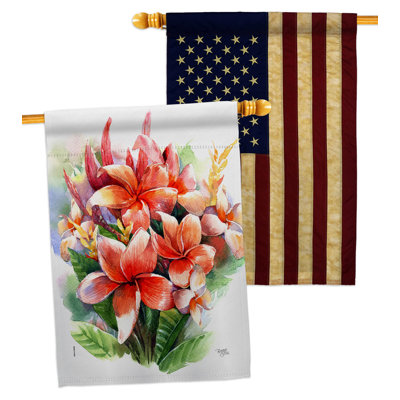 Double Sided 40'' H x 28'' W Polyester House Flag