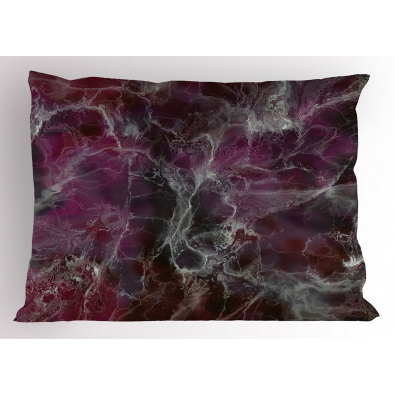 Marble Polyester Abstract Sham Set, Twin