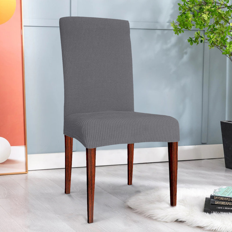 Housse pour chaise de salle à manger, Gris clair
