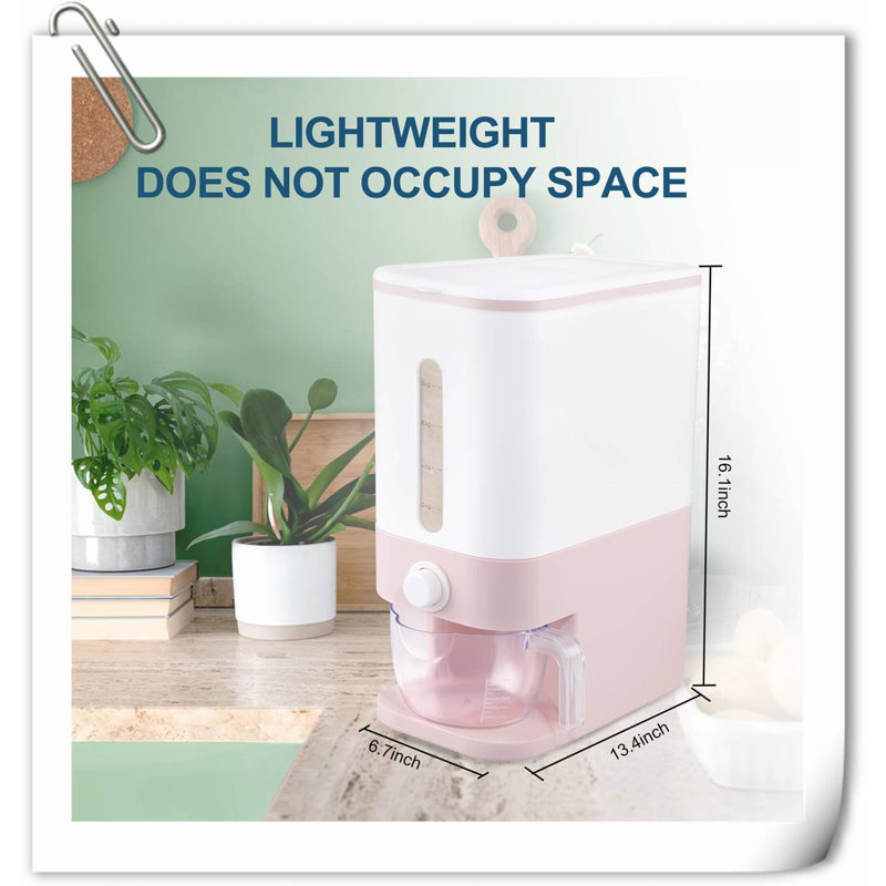 Dilmurat Food Storage Container, White/Pink