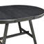 Table de salle à manger extensible de style moderne - gris, gris rond et robuste