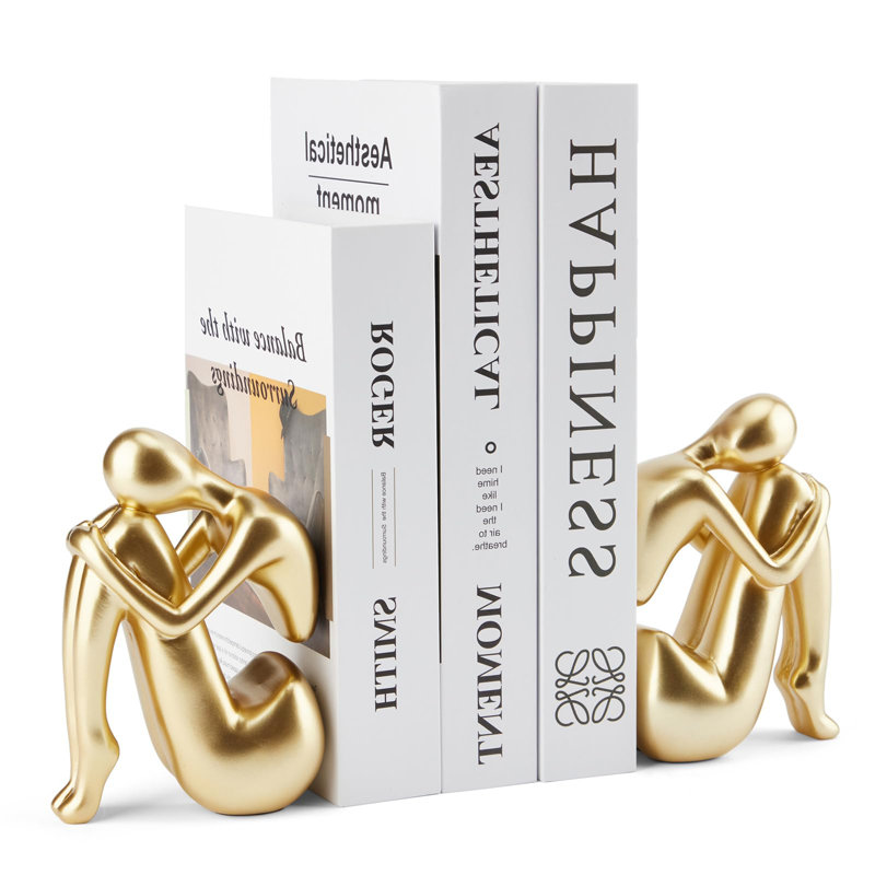 Gold Book Ends, Girl Thinker Design