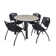 Albaugh 42" L Round Breakroom Table