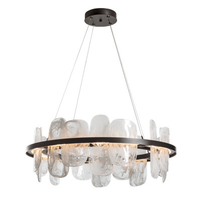 Luminaire suspendu à 1 lumière DEL Vitre