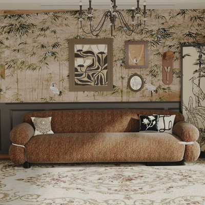 Brown Retro Casual Sofa