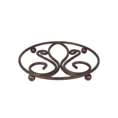 Cynthia Stainless Steel Round 1 Piece Trivet