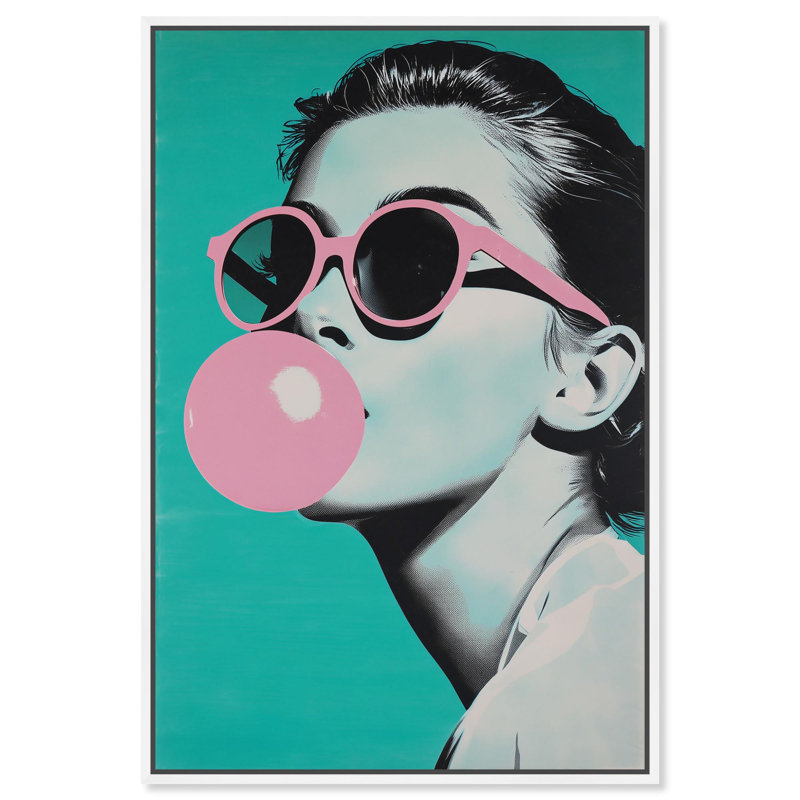 "Retro Chic II", reproduction d'art sur toile par Art Remedy, cadre blanc, 16 x 24, H 25 po x l 17 po, Cadre blanc