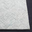 Tapis gris / turquoise en laine / coton touffeté à la main Borreri-1732062339