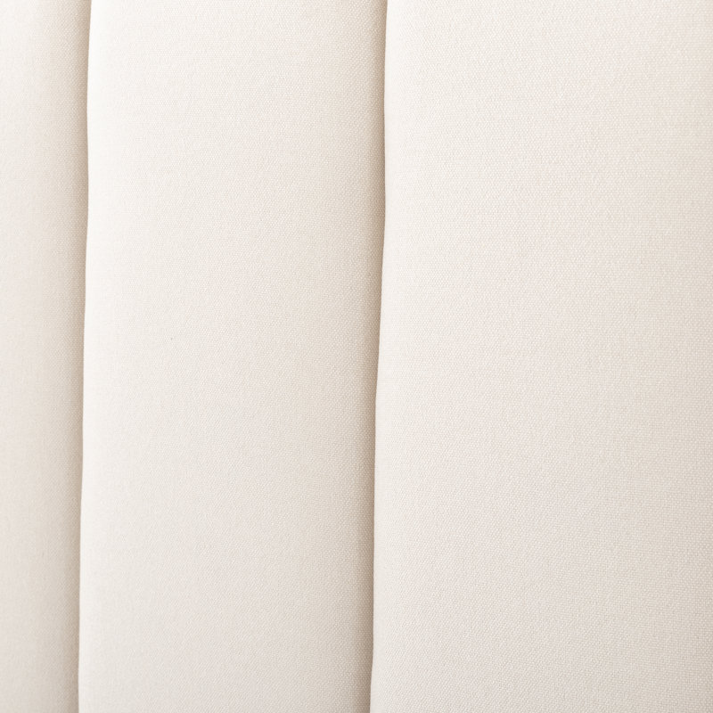 Tête de lit tapissier très grand en lin beige, Beige