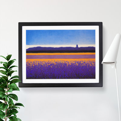Irresistible Absract Bluebell Field - Framed Print