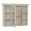 Armoire de rangement murale de 35 po x 28 po avec porte miroir et conception moderne avec 6 tablettes ouvertes pour une organisation et un attrait esthétiques améliorés-2095611119