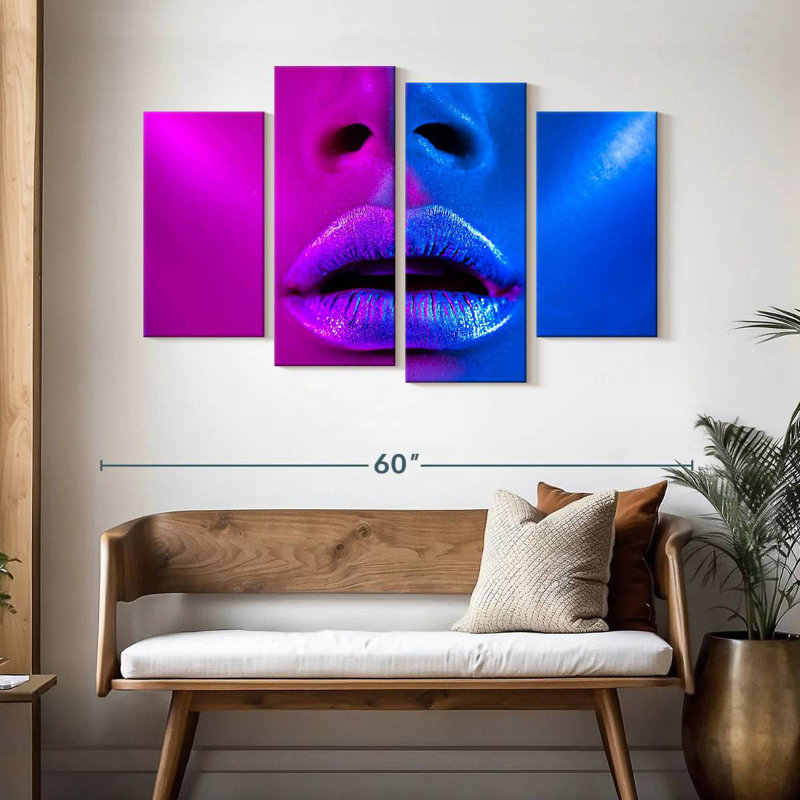 Shuttleworth Vibrant Blue Violet Makeup, 32" H x 52" W