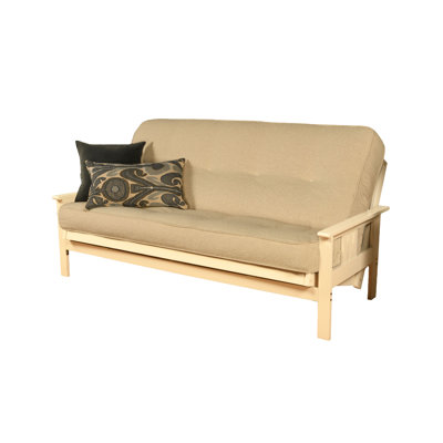 Johnte Full-Size Futon Frame and Full-Size Innerspring Mattress