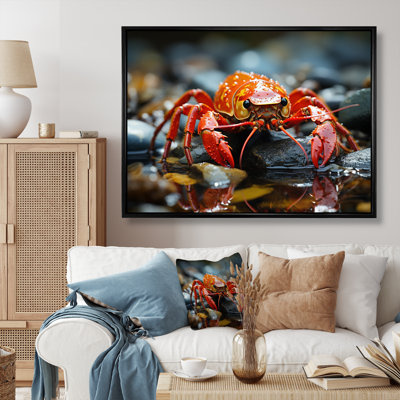 Crayfish River Jewels - Animals Canvas Wall Art