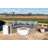 Kullan Outdoor 36" Faux Concrete Round Propane Gas Fire Pit