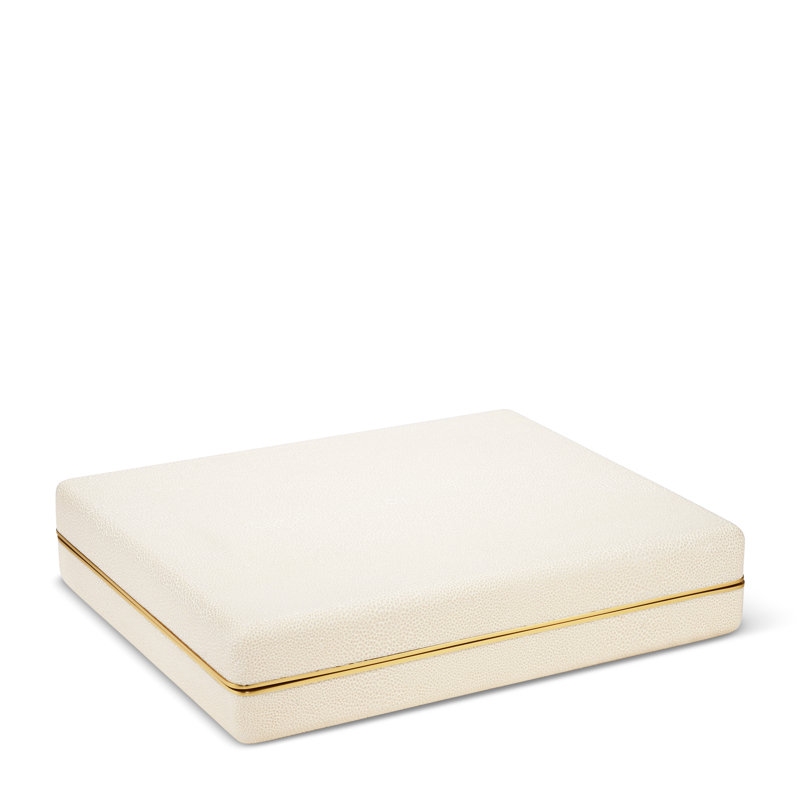 Ensemble de pont Shagreen, crème