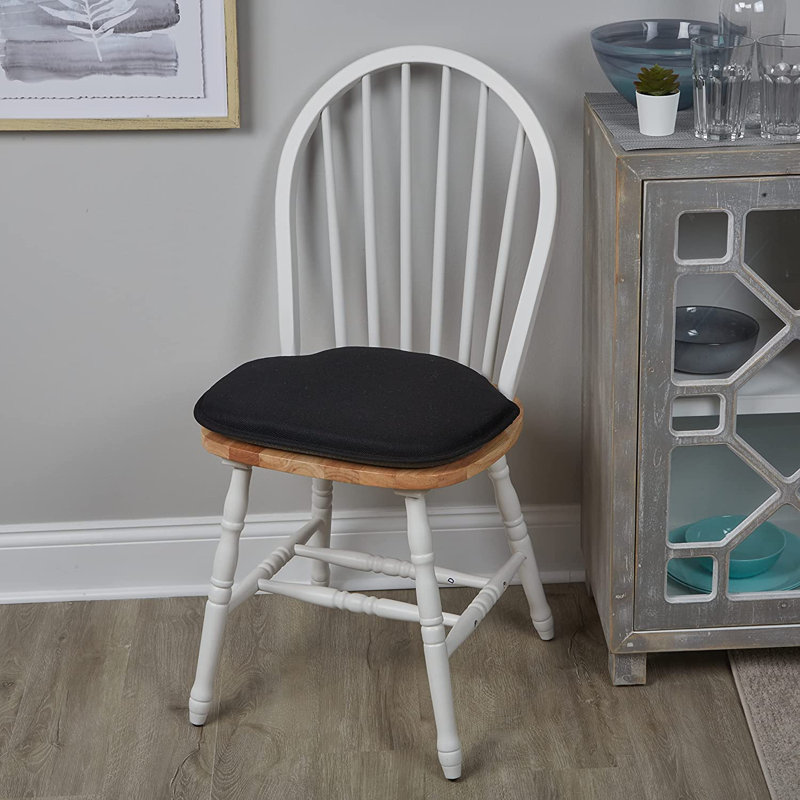 Non-Slip Windsor Chair Cushions, Black