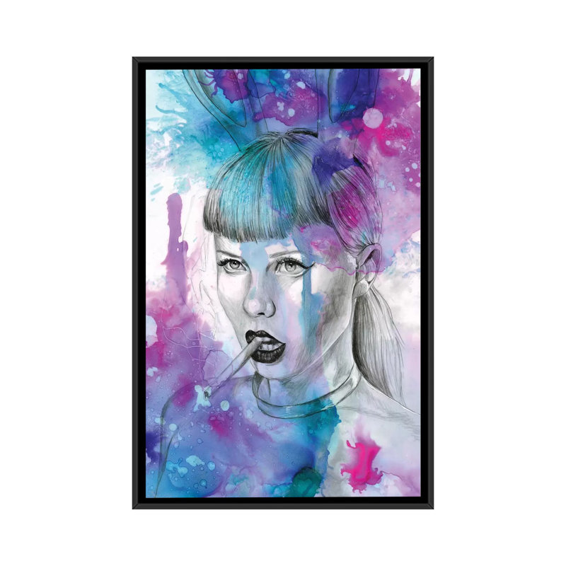 « untitleed viii », reproduction sur toile, H 26 po x l 18 po x P 1,5 po, Toile encadrée noire