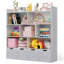 Organisateur de rangement pour jouets et bibliothèque pour enfants avec 4 tiroirs roulants-1487472068