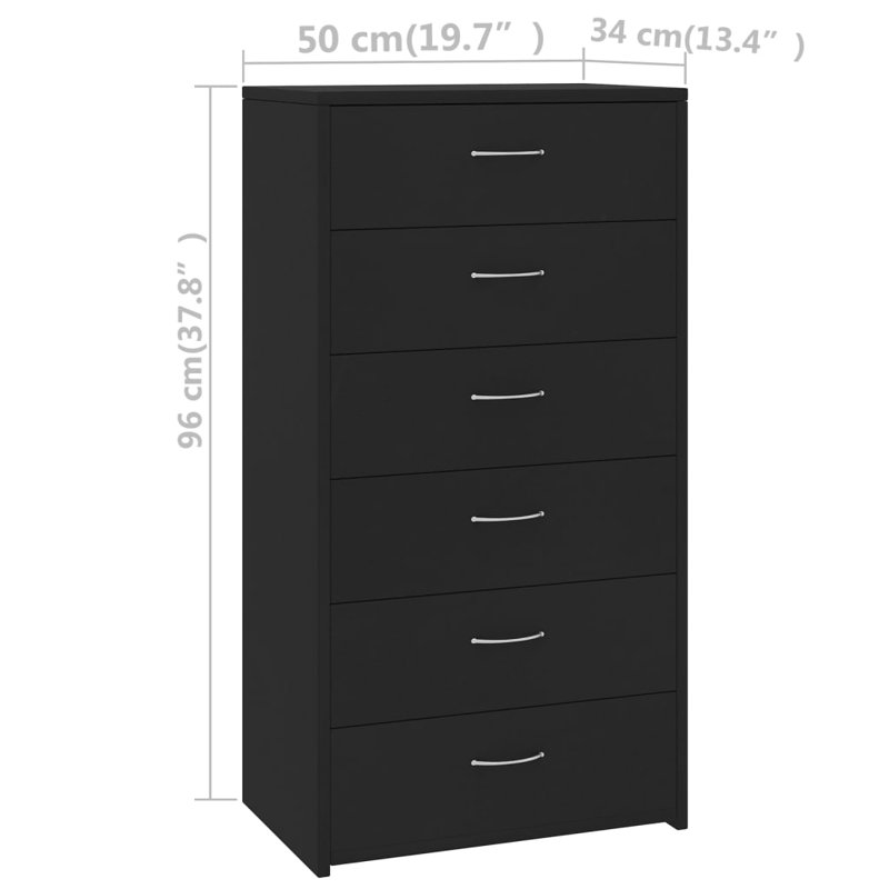 Alejando 50cm Sideboard, Black