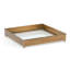 Brass/Clear Glass/Brass Square Serving Decorative Tray