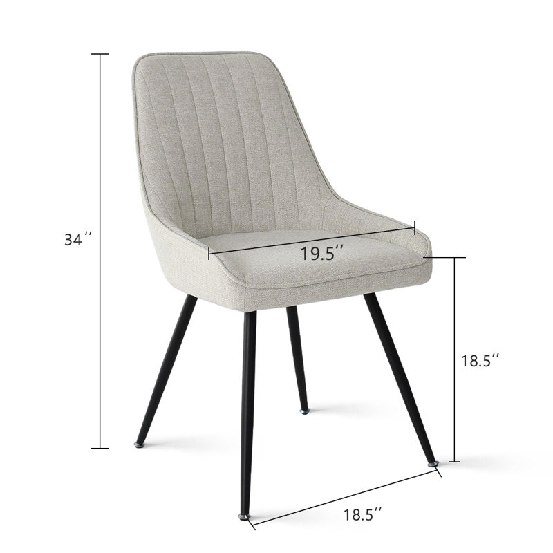 Chaise l 19,5 po Jozwiak, Beige