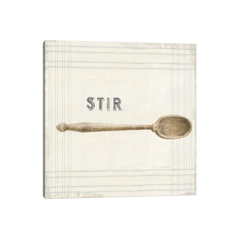 "Cuisine" par Danhui nai, impression d’art graphique, H 18 po x l 18 po x 1,5 po, Toile tendue, Pas de tapis