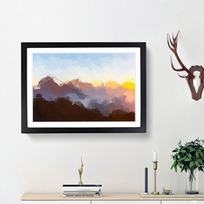 Over the Volcano in Guatemala in Abstract - Picture Frame Painting Print
