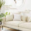Insert de coussin décoratif carré en duvet et housse de coussin Looms & Linens-131977157