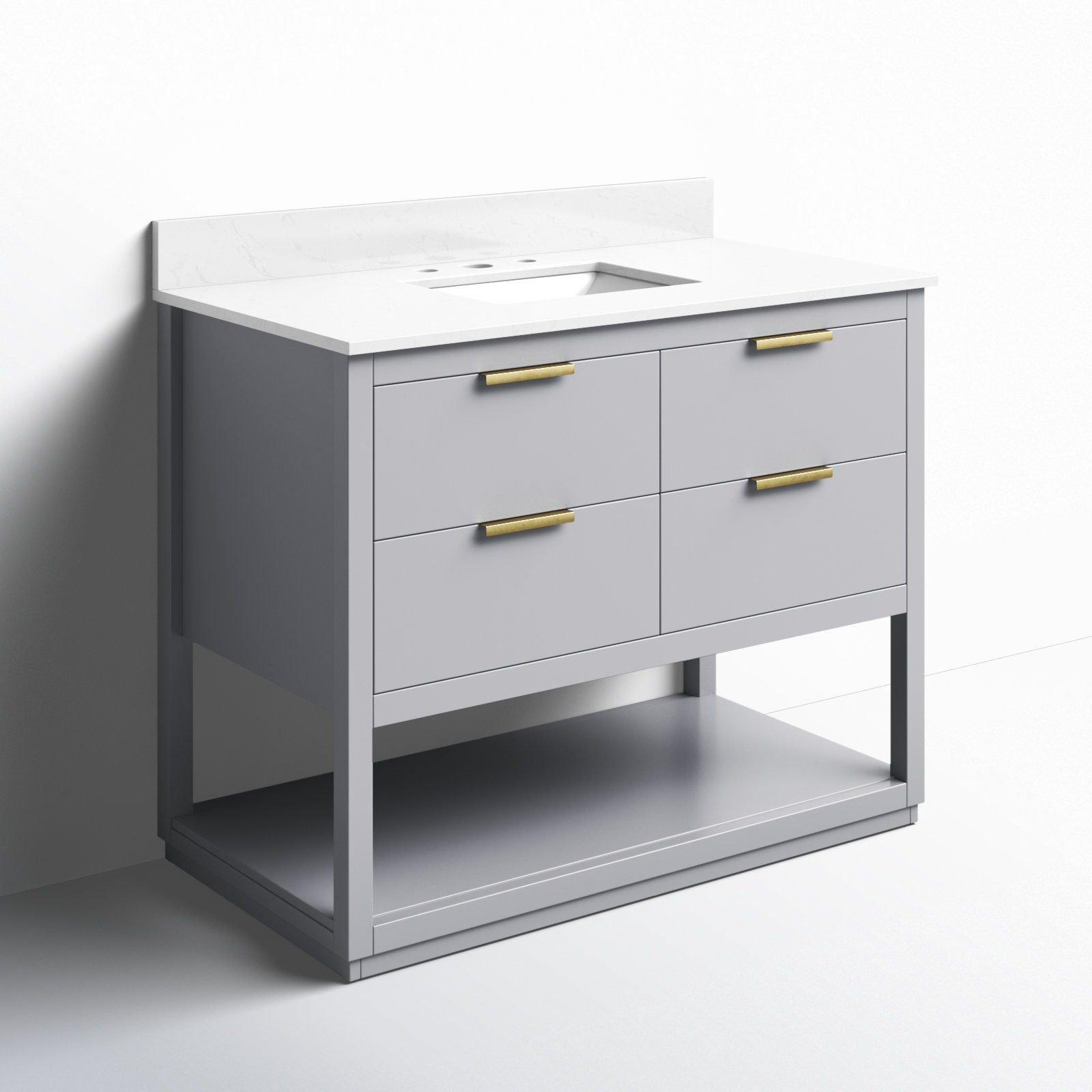 Felicity 42'' Single Bathroom Vanity, Gray