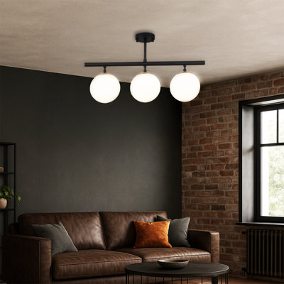 Plafonnier semi-encastré 3 lumières