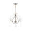 Lustre classique à 3 lumières de style bougie avec détails en cristal Maines-109342781