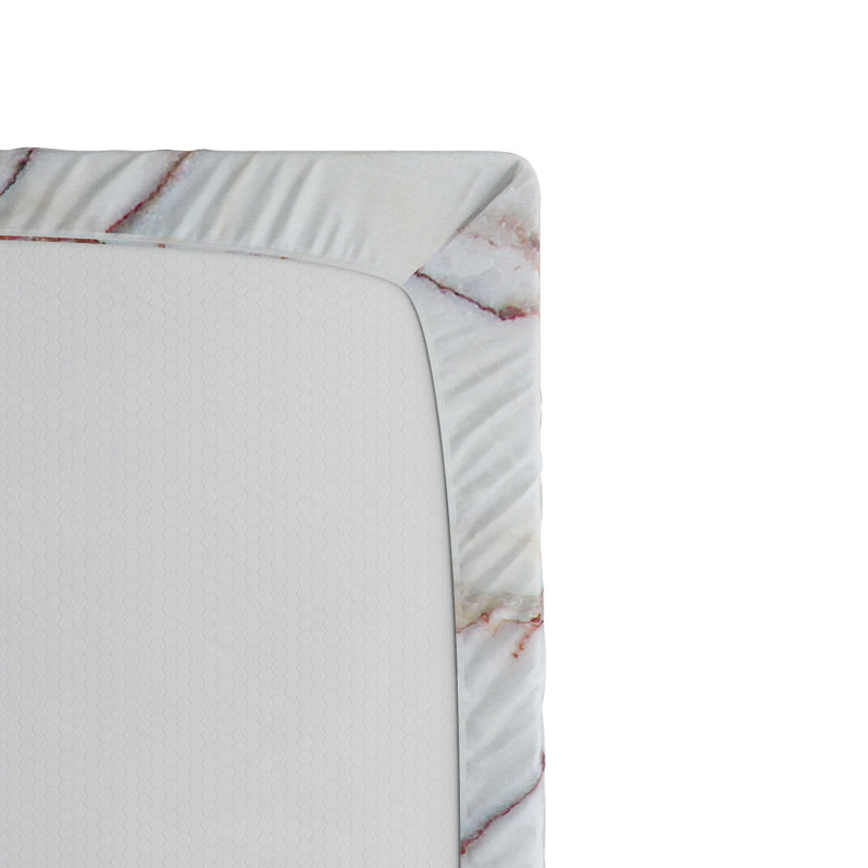 Microfiber Abstract Fitted Sheet, Full Fitted Sheet