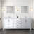Dark Grey Double Bath Vanity 80 In. W X 22 In. D, With Cultured Marble Top-117978912