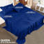 Ensemble de draps pour grand lit - 4 draps pour grand lit, microfibre douce et respirante, comprend 1 drap-housse, 1 drap plat et 2 taies d'oreiller (bleu royal)-128824974