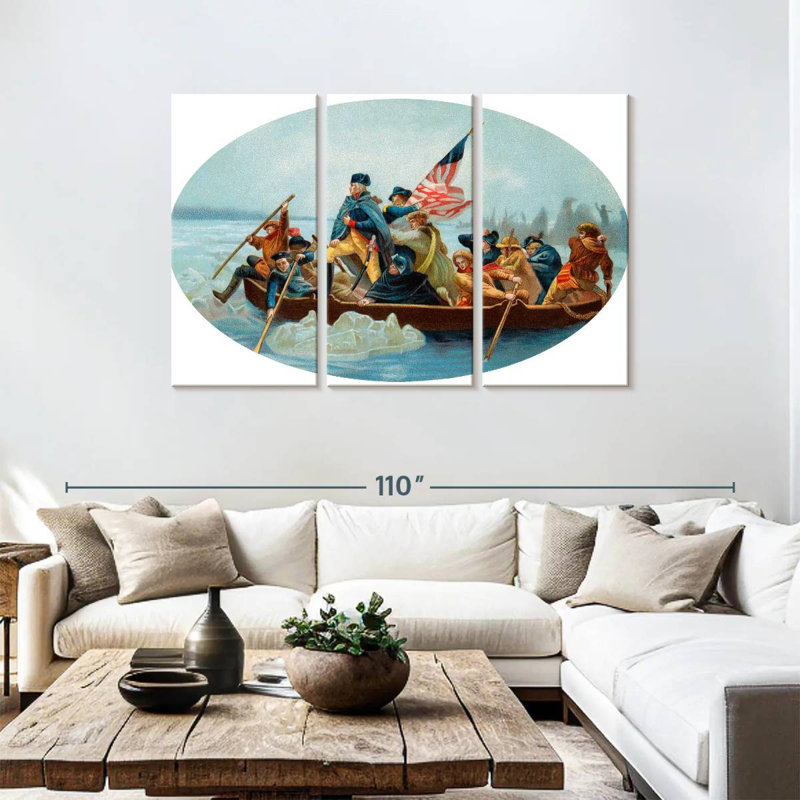 Lelar Washington Delaware, 48" H x 74" W
