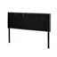 Tête de lit contemporaine très grand / très grand: design gaufré, garniture passepoilée, partie de lit réglable en tissu gris anthracite de 48,5 à 53 pouces,-619604893