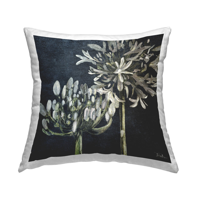 Coussin décoratif imprimé Blooming Herbs par Patricia Pinto