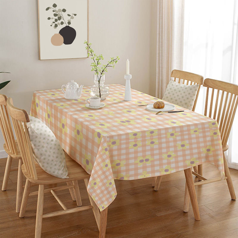 Washable Tablecloth (55 x 71 in), 50% Cotton / 50% Polyester, Easy Care, Machine Washable at 86°F, Tumble Dryer Safe, Ironable | Perfect for Dining Room & Special Occasions, Elegant and Durable Design