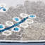 Kellems Indoor/Outdoor Grey/Royal Blue Rug-524431813