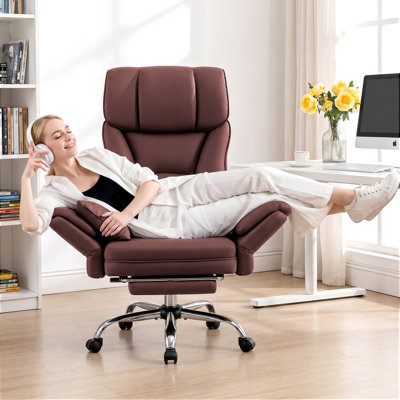 Chaise de bureau de direction ergonomique en velours avec accoudoirs rabattables