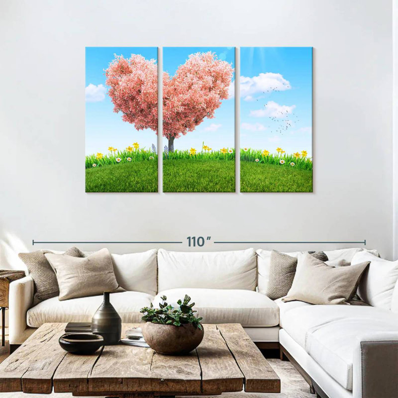 Hardie Spring Heart Tree, 48" H x 74" W